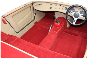 Austin Healey Sprite 1958-1961 Carpet Sets - Prestige Autotrim Products Ltd